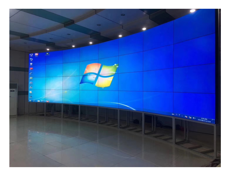 弧形液晶拼接屏技术九游会官网真人游戏第一品牌的解决方案